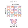 Axyaa Watercolour Butterflies Decals - Peel and Stick Vinyl Wall Art for Nursery and Kids Room