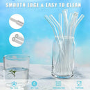 Axyaa Glass Straws: Creative, High-Temperature Resistant Straws for Juice, Milk, Coffee, Cola