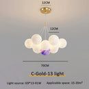 Axyaa Moon Bubble Lamp: Nordic Pendant Light for Bedroom and Dining Room