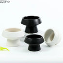 Axyaa Ceramic Vase: Circular Desk Decoration for Floral Arrangements