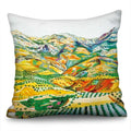 Axyaa Sunflower Starry Sky Oil Painting Polyester Cushion Cover Home Decor Pillowcase