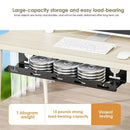Axyaa Metal Cable Tray Desk Clamp Power Strip Cord Holder Sturdy & Spacious