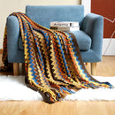 Axyaa Bohemian Blanket Shawl with Tassel Decoration for Summer Comfort