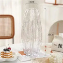 Axyaa Carambola Glass Vase Hydroponics for Artificial Flowers Decor