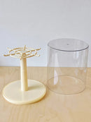 Axyaa Rotating Pendant Display Box: Dust-proof Action Figure Storage Stand