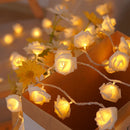 Axyaa LED Rose Flower Light String for Valentine's Day Wedding Home Decoration