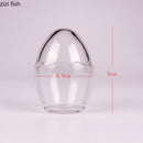Axyaa Glass Eggshell Dessert Bowl with Lid - Molecular Cuisine Tableware