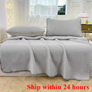 Axyaa Summer Ice Silk Jacquard Bed Sheet Set