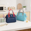 Axyaa Candy Color Nylon Tote Lunch Cooler Bag with Multiple Pockets
