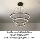 Axyaa LED Chandelier: Modern Dimmable Ceiling Light for Living Room, Bedroom, Restaurant - Energy-Saving