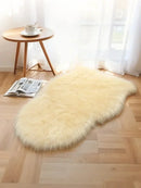 Axyaa Fluffy Wool Shag Rug Soft Area Mat Non-Slip Washable Home Decor