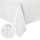 Axyaa Waterproof Vinyl Tablecloth: Heavy Duty Kitchen Dinner Table Cover