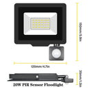 Axyaa Induction LED Flood Light with Adjustable PIR Sensor - Outdoor Floodlight