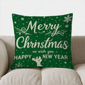 Axyaa Christmas Tree & Snowflake Pattern Pillow Cover - Sofa Bedroom Car Decor
