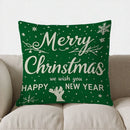Axyaa Christmas Tree & Snowflake Pattern Pillow Cover - Sofa Bedroom Car Decor
