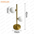 Axyaa Glass Ball Table Lamp Bedroom Bedside Nordic Living Room Floor Study Desk Light