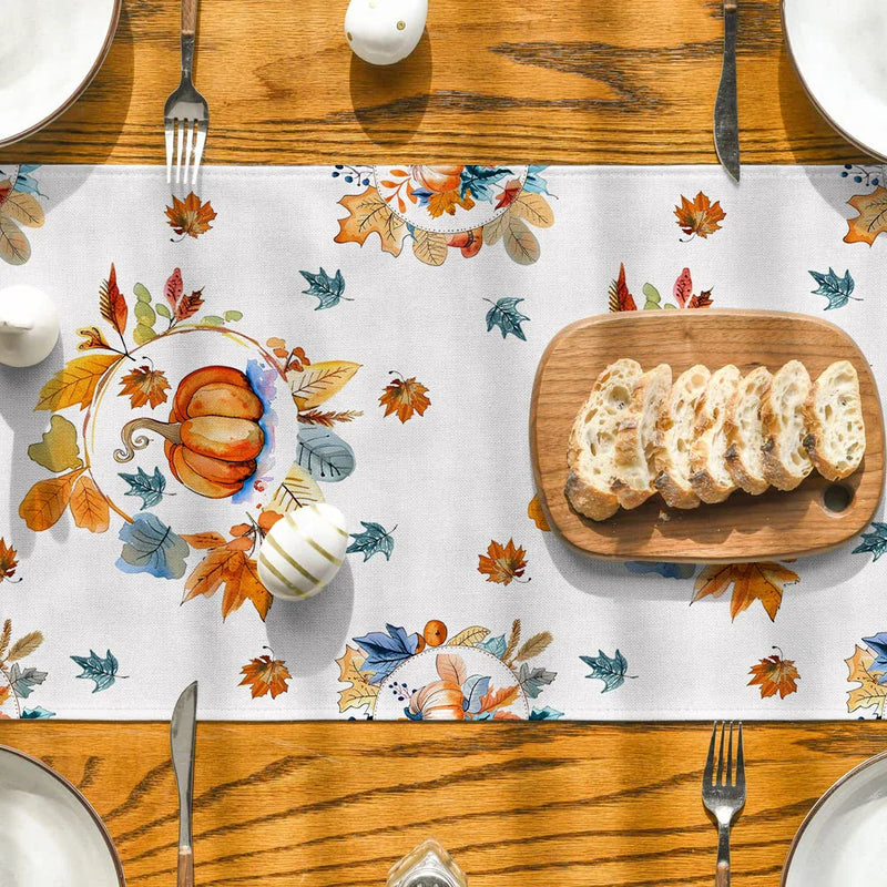 Axyaa Maple Leaf Table Runner Home Decoration for Dining Tables and Wedding Party