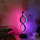 Axyaa Twist Shape USB Desk Lamp in Purple