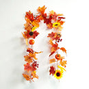 Axyaa Gold Maple Leaf & Sunflower Vines with Pumpkin LED Light