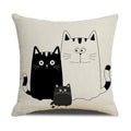 Axyaa Cat Print Cushion Cover for Stylish Home Decor and Comfort