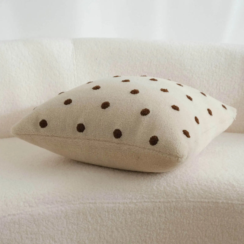 Axyaa White Nordic Pillow Cover for Living Room Sofa, Cute & Stylish Home Decoration