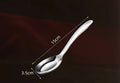 Axyaa Deepened Flat Bottom Stainless Steel Spoon for Children, Baby Feeding