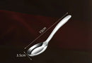 Axyaa Deepened Flat Bottom Stainless Steel Spoon for Children, Baby Feeding