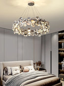 Axyaa Luxury Crystal Chandelier for Modern Living Spaces