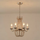 Axyaa Crystal Chandelier: Elegant Iron Art Pendant Lamp for Home and Restaurant