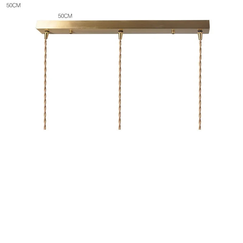 Axyaa Ceramic LED Pendant Lights: Modern Nordic Copper Hanging Lamp for Indoor Lighting