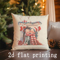 Festive Christmas Cushion Covers by Axyaa - Ideal for Sofa, Bedroom, Car Home Decor