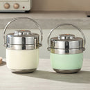 Axyaa Stainless Steel Bento Lunch Box Set with Chopsticks and Spoon