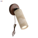 Axyaa LED Wall Lamp Sconce Rotate Iron Canopy Stone Bathroom Mirror Light