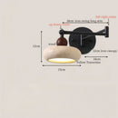 Axyaa Swing Arm LED Wall Lamps in Yellow Travertine