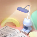 Axyaa Cat LED Desk Lamp with Phone Holder & Color Adjust - Kids Study Lamp