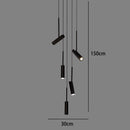 Axyaa Staircase Chandeliers Hanging Light Modern LED Pendant Lamps Indoor Living Room Lighting