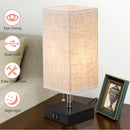 Axyaa Small Desk Lamp with USB Ports, Rechargeable Pull Chain Light for Office and Home