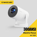 Axyaa Magcubic HY300 4K Portable Projector with Speaker & Android11