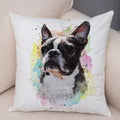 Axyaa Watercolor Dog Pillow - Cozy Pet Animal Pillow for Home Sofa