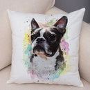 Axyaa Watercolor Dog Pillow - Cozy Pet Animal Pillow for Home Sofa