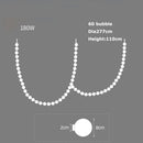 Axyaa Nordic Art Line White Bubble Suspension Pendant Lighting