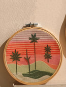 Axyaa Colorful Bamboo Circle Wall Hanging Room Decor Aesthetic Boho Style Gift