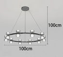 Axyaa Modern Chandelier Stair Pendant Lamp Living Room Interior Lighting