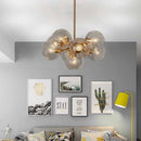 Axyaa Transparent Nordic Chandelier Pendant Light with E27 Bulb