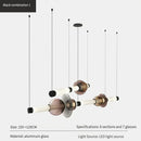 Axyaa Modern Italian Design LED Glass Tube Chandelier: Stylish Lighting for Bedroom or Living Room