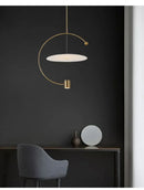 Axyaa Gold Iron LED Pendant Light for Home Decor and Dining Room