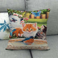Axyaa Cat Garden Relax Pillowcase