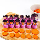 Axyaa Vegetable Cutter Set: Fun Shapes for Kids' Food Baking