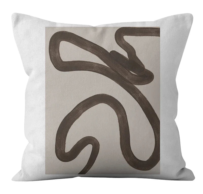 Nordic Abstract Geometric Lines Pillowcase for Home Decor - Axyaa