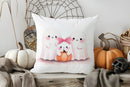 Axyaa Autumn Pumpkin & Drink Pillow Cover for Sofa, Bedroom, Car - Home Decor